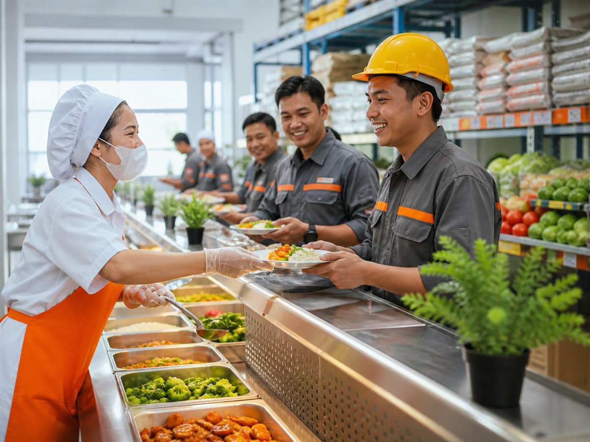 Layanan makanan untuk pabrik