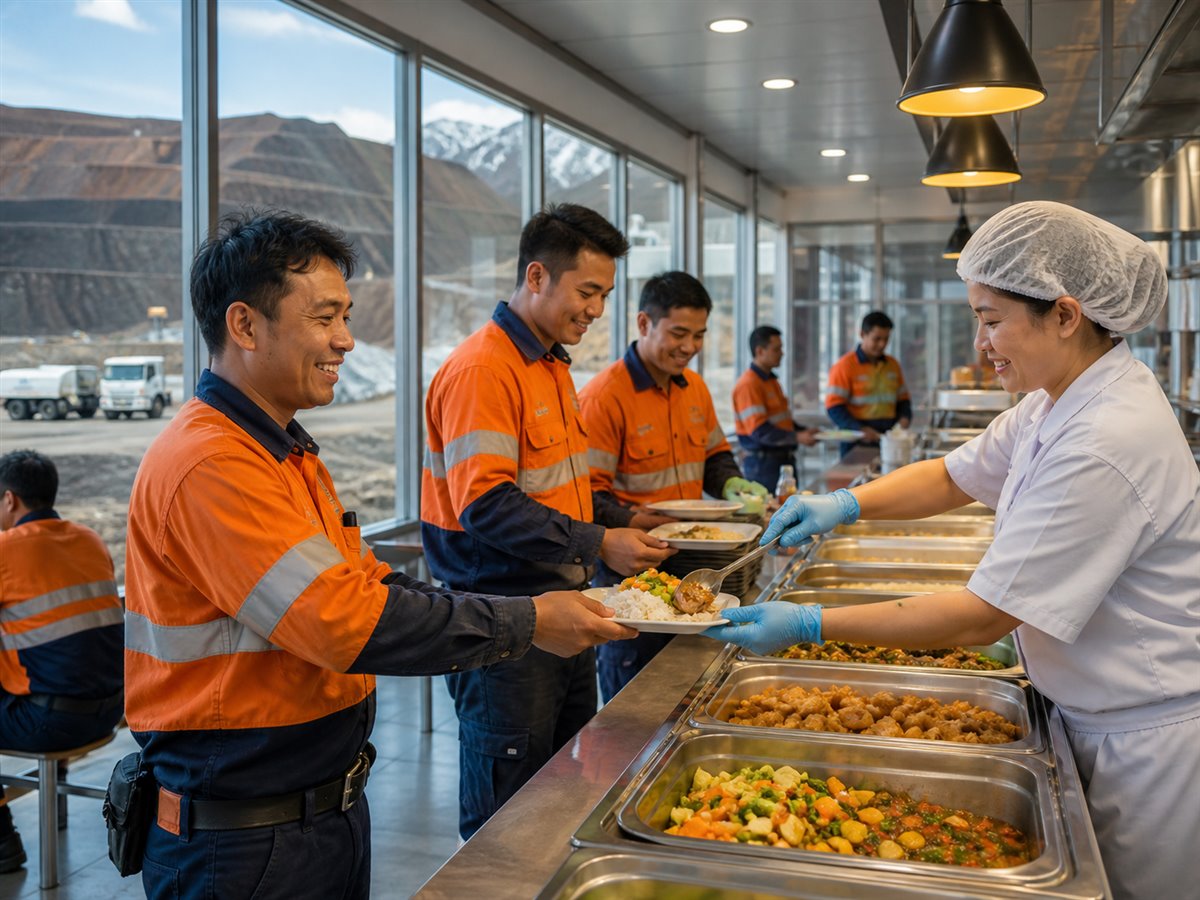 Layanan makanan untuk site tambang